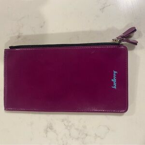 NWOT Baellerry Purple Travel Wallet